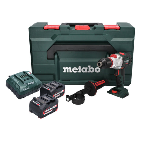 Metabo SB 18 LTX BL I taladro percutor inalámbrico 18 V 130 Nm sin escobillas (602360500) + 2x baterías 4,0 Ah + cargador + metaBOX