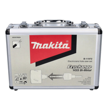 Makita EZYchange BIM Elektriker Lochsägen Set 8 tlg. 16 - 51 mm Bi-Metall ( B-11972 ) - Toolbrothers