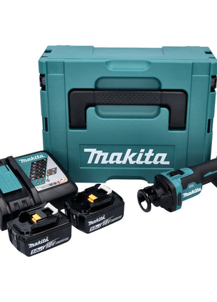 Makita DCO 181 RTJ Akku Rotationsschneider 18 V 32000 U/min Brushless + 2x Akku 5,0 Ah + Ladegerät + Makpac - Toolbrothers