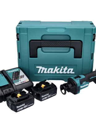 Makita DCO 181 RGJ Akku Rotationsschneider 18 V 32000 U/min Brushless + 2x Akku 6,0 Ah + Ladegerät + Makpac - Toolbrothers