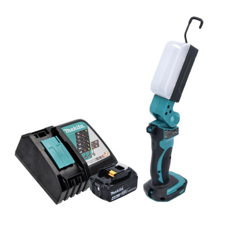 Makita DML 801 RM1 X LED Akku Lampe Arbeitsleuchte 18 V 240 lm + Diffusor + 1x Akku 4,0 Ah + Ladegerät