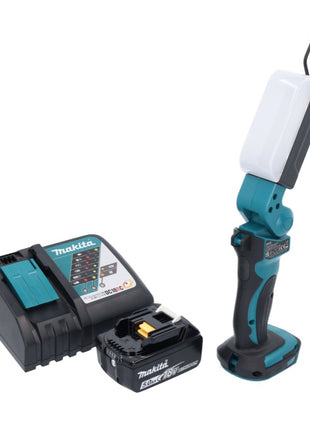 Makita DML 801 RT1 X LED Akku Lampe Arbeitsleuchte 18 V 240 lm + Diffusor + 1x Akku 5,0 Ah + Ladegerät