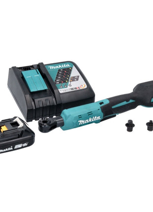 Makita DWR 180 RA1 Akku Ratschenschrauber 18 V 47,5 Nm 1/4" 3/8" + 1x Akku 2,0 Ah + Ladegerät