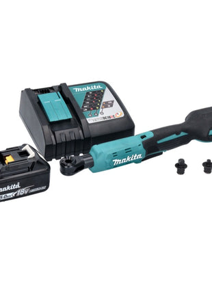 Makita DWR 180 RT1 wkrętarka akumulatorowa z grzechotką 18 V 47,5 Nm 1/4" 3/8" + 1x akumulator 5,0 Ah + ładowarka