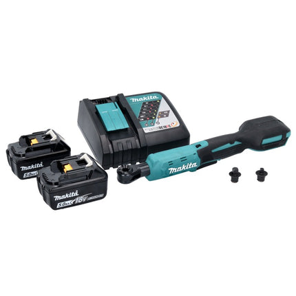 Avvitatore a cricchetto a batteria Makita DWR 180 RT 18 V 47,5 Nm 1/4" 3/8" + 2x batteria ricaricabile 5,0 Ah + caricabatterie
