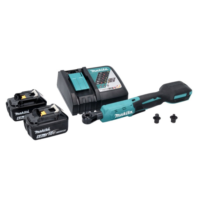 Avvitatore a cricchetto a batteria Makita DWR 180 RG 18 V 47,5 Nm 1/4" 3/8" + 2x batteria ricaricabile 6,0 Ah + caricabatterie