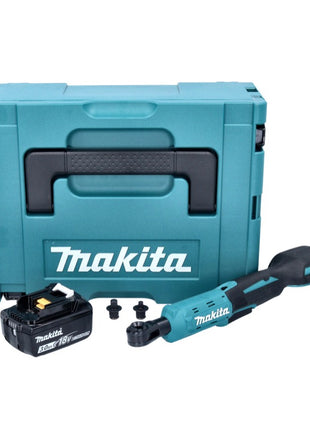 Makita DWR 180 F1J wkrętarka akumulatorowa z grzechotką 18 V 47,5 Nm 1/4" 3/8" + 1x akumulator 3,0 Ah + Makpac - bez ładowarki