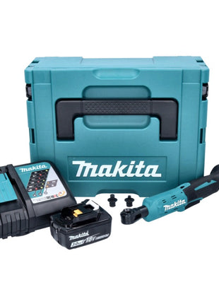 Makita DWR 180 RF1J Akku Ratschenschrauber 18 V 47,5 Nm 1/4" 3/8" + 1x Akku 3,0 Ah + Ladegerät + Makpac