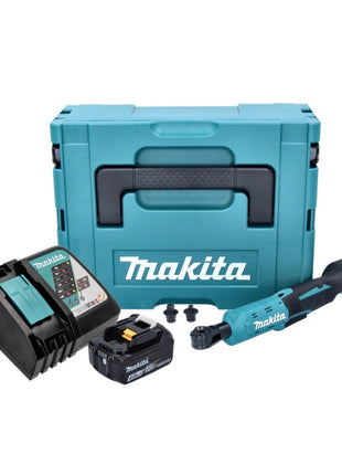 Makita DWR 180 RM1J Visseuse à cliquet sans fil 18 V 47,5 Nm 1/4'' 3/8'' + 1x batterie 4,0 Ah + chargeur + Makpac