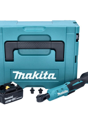 Makita DWR 180 G1J Visseuse à cliquet sans fil 18 V 47,5 Nm 1/4'' 3/8'' + 1x batterie 6,0 Ah + Makpac - sans chargeur