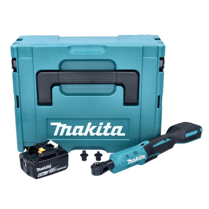 Makita DWR 180 G1J Avvitatore a cricchetto a batteria 18 V 47,5 Nm 1/4" 3/8" + 1x batteria ricaricabile 6,0 Ah + Makpac - senza caricabatterie