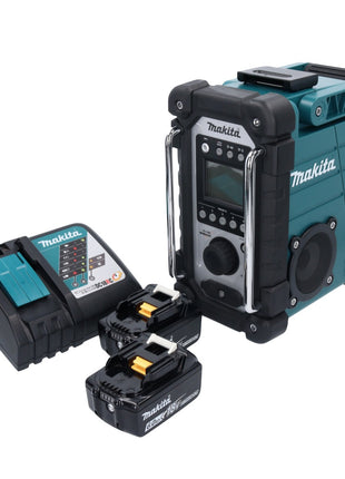 Makita DMR107RG Radio de chantier sans fil 7,2V -18V + 2x Batteries 6,0Ah + Chargeur