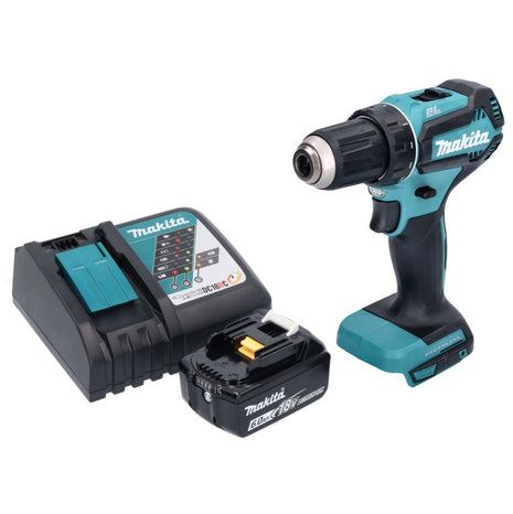 Trapano avvitatore a batteria senza spazzole Makita DDF 485 RG1 18 V 50 Nm + 1x batteria 6,0 Ah + caricabatterie