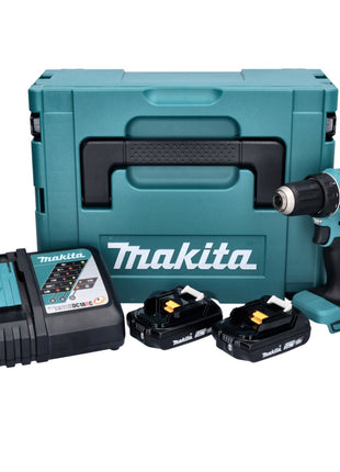 Makita DDF 485 RAJ Akku Bohrschrauber 18 V 50 Nm Brushless + 2x Akku 2,0 Ah + Ladegerät + Makpac