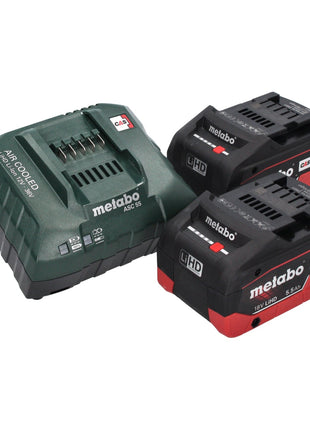 Metabo W 18 LT BL 11-125 Akku Winkelschleifer 18 V 125 mm ( 613052840 ) Brushless + 2x Akku 5,5 Ah + Ladegerät + metaBOX - Toolbrothers