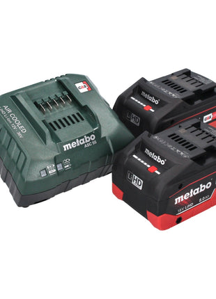 Metabo W 18 LT BL 11-125 Akku Winkelschleifer 18 V 125 mm Brushless + 2x Akku 8,0 Ah + Ladegerät + metaBOX - Toolbrothers