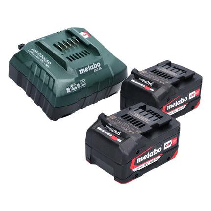 Smerigliatrice angolare a batteria Metabo W 18 LT BL 11-125 18 V 125 mm ( 613052510 ) senza spazzole + 2x batteria 4,0 Ah + caricatore + metaBOX
