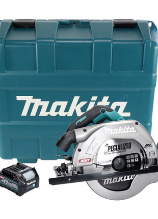 Makita HS 009 GD101 XGT Scie circulaire portative sans fil 40 V maxi 235 mm brushless + 1x Batterie 2,5 Ah + Mallette - sans chargeur