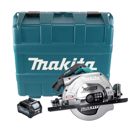 Makita HS 009 GD101 XGT Scie circulaire portative sans fil 40 V maxi 235 mm brushless + 1x Batterie 2,5 Ah + Mallette - sans chargeur