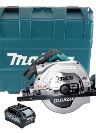 Makita HS 009 GM101 scie circulaire à main sur batterie XGT 40 V max. 235 mm sans balais + 1x batterie 4,0 Ah + coffret - sans chargeur