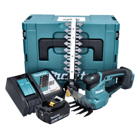 Makita DUM 111 RM1XJ Cisaille à gazon sans fil 18 V + 1x batterie 4,0 Ah + chargeur + Makpac