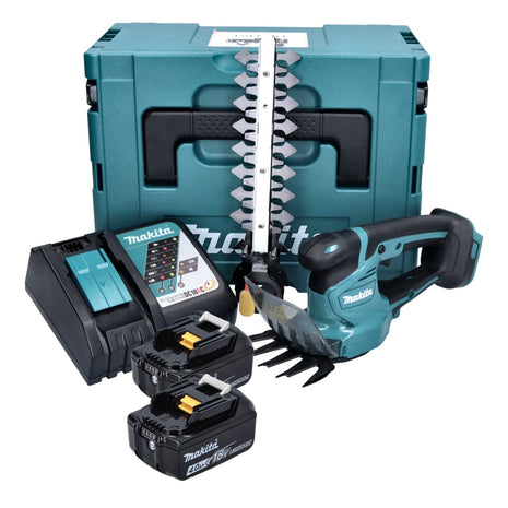 Makita DUM 111 RMXJ Cisaille à gazon sans fil 18 V + 2x batterie 4,0 Ah + chargeur + Makpac