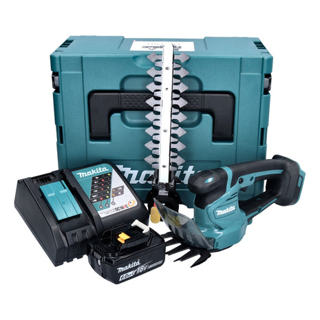 Makita DUM 111 RG1XJ Cisaille à gazon sans fil 18 V + 1x batterie 6,0 Ah + chargeur + Makpac