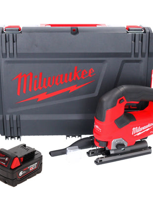 Milwaukee M18 FJS-601X Akku Stichsäge 18 V 25 mm Hub Brushless + 1x Akku 6,0 Ah + HD Box - ohne Ladegerät