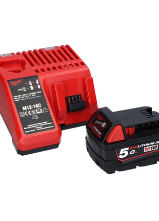 Sierra de calar a batería Milwaukee M18 FJS-501X 18 V 25 mm carrera sin escobillas + 1x batería 5,0 Ah + cargador + caja HD