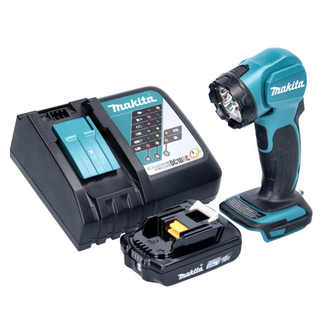 Makita DEADML 815 RA1 Lampada portatile a LED 14,4 - 18 V 160 lm + 1x batteria ricaricabile 2,0 Ah + caricabatterie