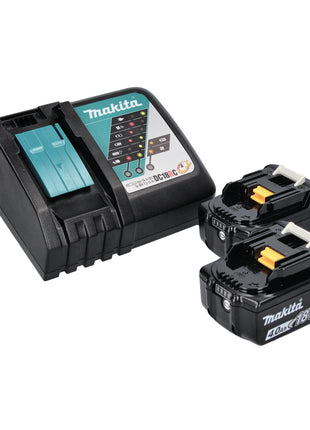 Makita DEADML 815 RM Lampe torche  à batterie rechargeable LED 14,4 - 18 V 160 lm + 2x batterie rechargeable 4,0 Ah + kit chargeur