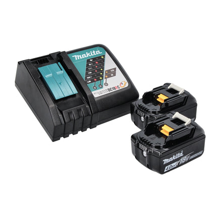 Makita DEADML 815 RM Lampada portatile a batteria LED 14,4 - 18 V 160 lm + 2x batteria ricaricabile 4,0 Ah + caricabatterie