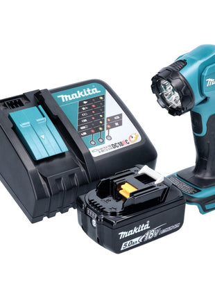 Makita DEADML 815 RT1 LED Akku Handleuchte 14,4 - 18 V 160 lm + 1x Akku 5,0 Ah + Ladegerät