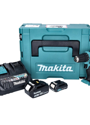 Makita DF 333 DNX12 Akku Bohrschrauber 12 V 30 Nm + 1x Akku 2,0 Ah + 1x Akku 18 V 5,0 Ah + Ladegerät + Makpac