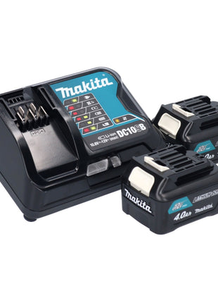 Makita DF 332 DSME perceuse/visseuse sans fil 12 V 35 Nm sans balais + 2x batterie 4,0 Ah + chargeur + Coffret