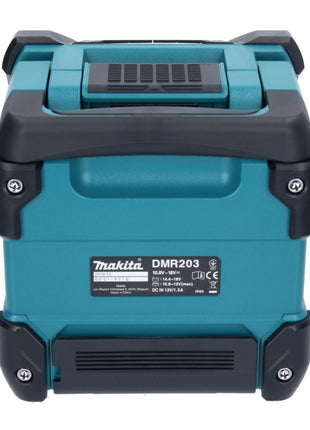 Makita DMR 203 RA Bluetooth Lautsprecher 12 V 18 V IP64 + 2x Akku 2,0 Ah + Ladegerät