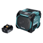 Makita DMR 203 F1 Altoparlante Bluetooth 12 V 18 V IP64 + 1x batteria ricaricabile 3,0 Ah - senza caricabatteria