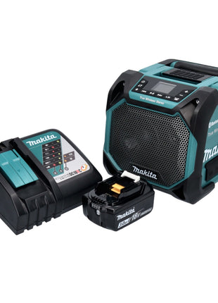 Makita DMR 203 RF1 Haut-parleur Bluetooth sans fil 12 V 18 V IP64 + 1x Batterie 3,0 Ah + Chargeur