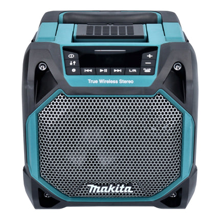 Makita DMR 203 RF1 Altoparlante Bluetooth 12 V 18 V IP64 + 1x batteria ricaricabile 3,0 Ah + caricabatterie