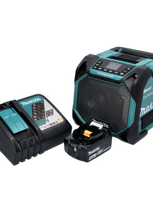 Makita DMR 203 RM1 Bluetooth Lautsprecher 12 V 18 V IP64 + 1x Akku 4,0 Ah + Ladegerät