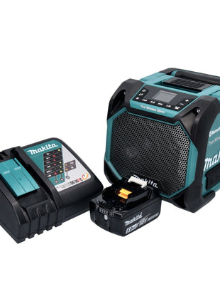 Makita DMR 203 RT1 Głośnik Bluetooth 12 V 18 V IP64 + 1x akumulator 5,0 Ah + ładowarka