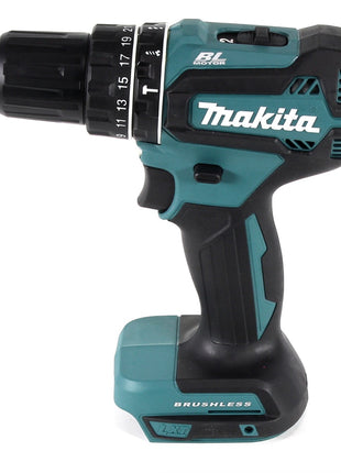 Taladro percutor inalámbrico Makita DHP 485 Z 18 V 50 Nm sin escobillas + juego de puntas 31 piezas (D-30667)