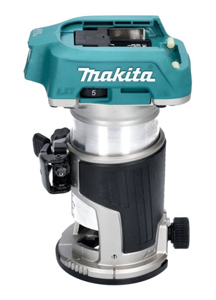 Makita DRT 50 Z Akku Multifunktionsfräse 18 V Brushless + 6 tlg. Fräser Set - ohne Akku, ohne Ladegerät