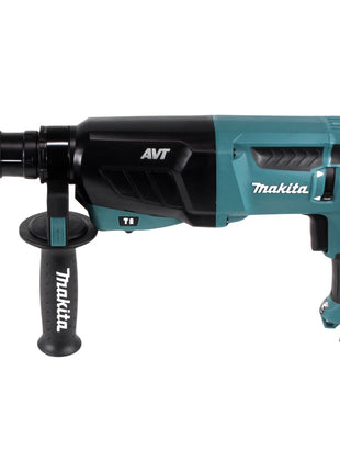 Makita HR 2631 FTJ Kombihammer 800 W 2,4 J SDS Plus + Schnellspannbohrfutter + 13 tlg. Bohrer und Meißel Set + Makpac