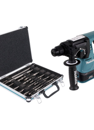 Makita DHR 242 Z Akku Bohrhammer 18 V 2,0 J SDS plus Brushless + 13 tlg. Bohrer und Meißel Set - ohne Akku, ohne Ladegerät