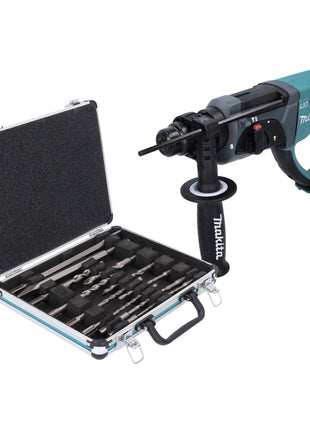 Makita DHR 202 Z Akku Kombihammer 18 V 2,0 J SDS Plus + 13 tlg. Bohrer und Meißel Set - ohne Akku, ohne Ladegerät