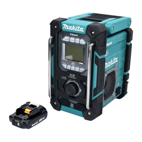 Makita DMR 301 A1 Radio de chantier sans fil 12 V maxi - 18 V DAB / DAB+ / Bluetooth + 1x batterie 2,0 Ah - sans chargeur