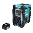 Makita DMR 301 F1 radio da cantiere a batteria 12 V max. - 18 V DAB / DAB+ / Bluetooth + 1x batteria ricaricabile 3,0 Ah - senza caricatore