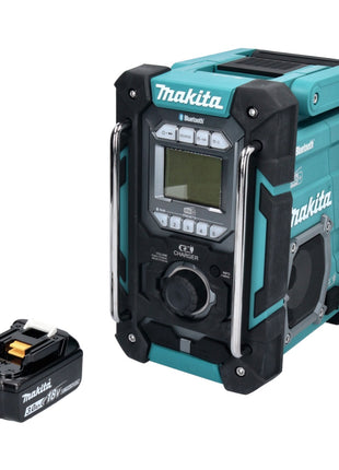 Makita DMR 301 F1 radio de obra con batería 12 V máx. - 18 V DAB / DAB+ / Bluetooth + 1x batería 3,0 Ah - sin cargador