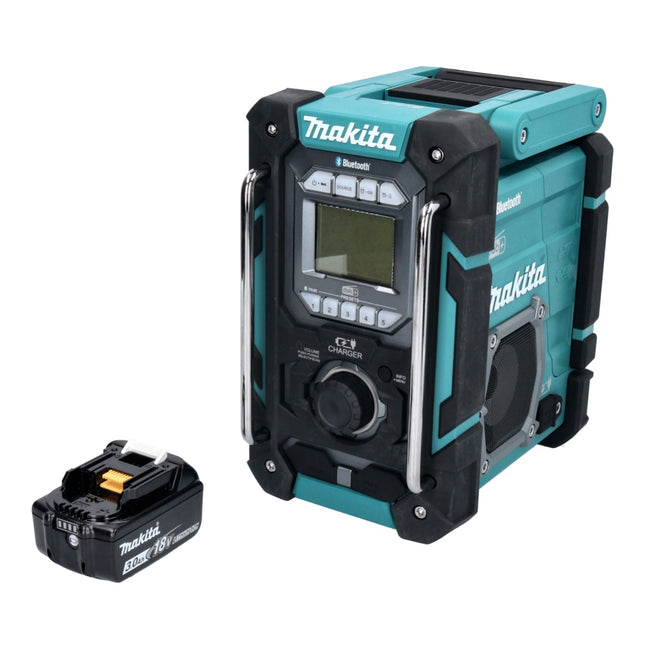 Makita DMR 301 F1 radio da cantiere a batteria 12 V max. - 18 V DAB / DAB+ / Bluetooth + 1x batteria ricaricabile 3,0 Ah - senza caricatore
